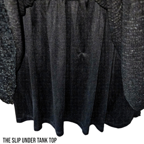 Torrid Black Sequin Sparkly Tank Top Size Large - Picture 5 of 14